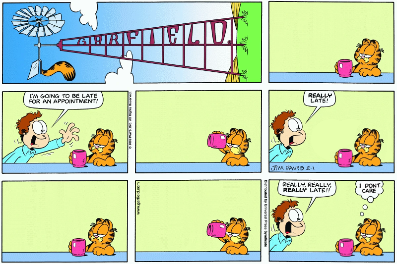 Garfield Doesn't Care