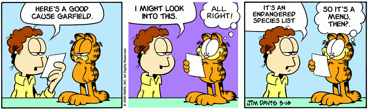 Garfield the Extreme Omnivore