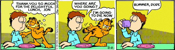 Garfield Loses His Lunch