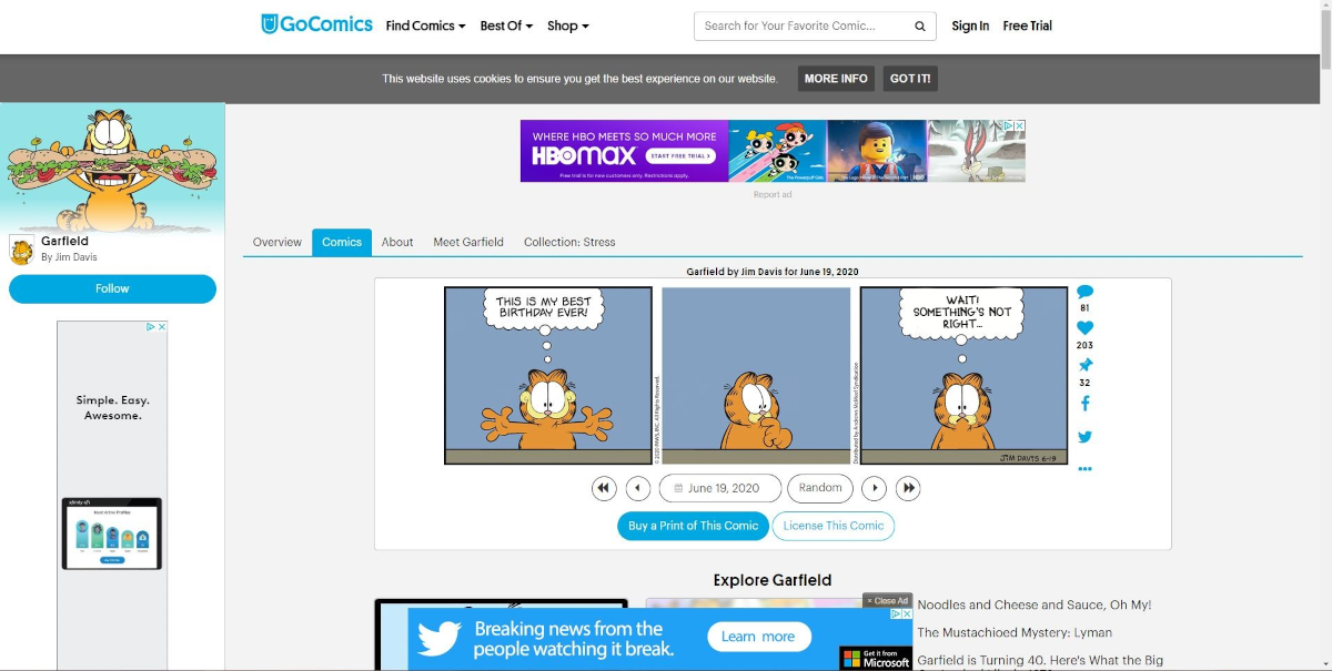 Wrong Side of Website.