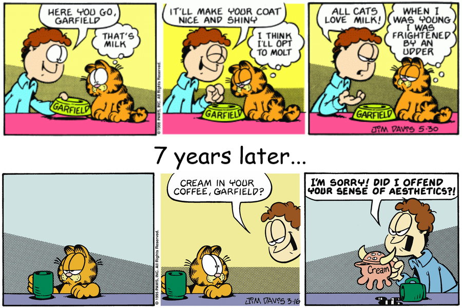 Garfield but with an incorrect timeline