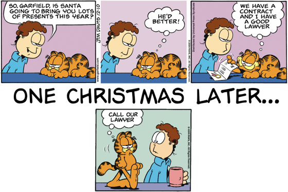 When Garfield doesn't get his presents