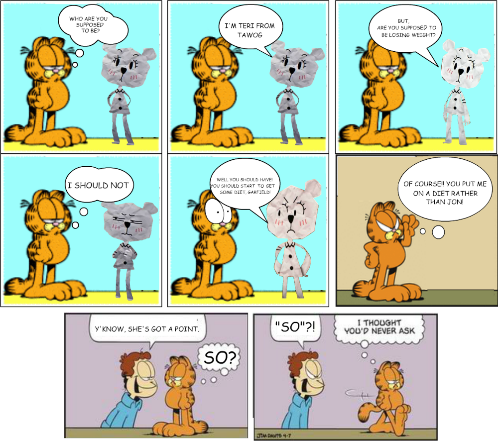 if Teri from TAWOG Crossed over to Garfield