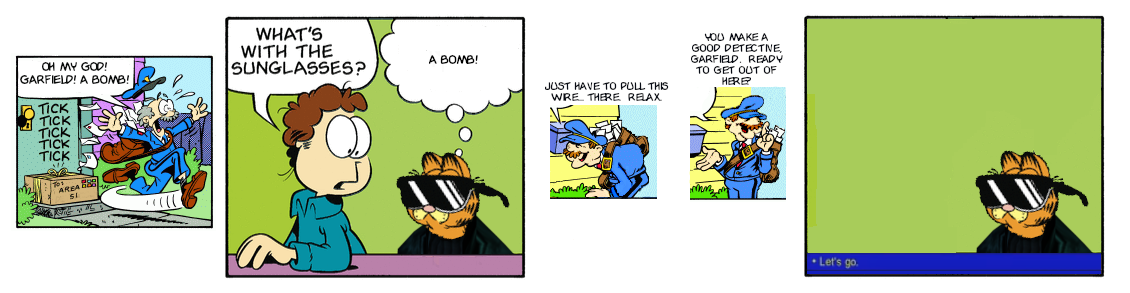 Garfield plus Deus Ex