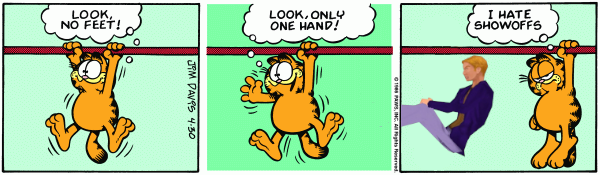 Women like winners, Garfield.