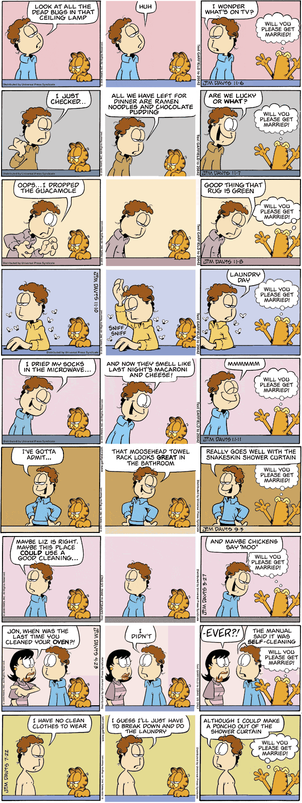 Garfield Does Not Want To Be A Bachelor Anymore