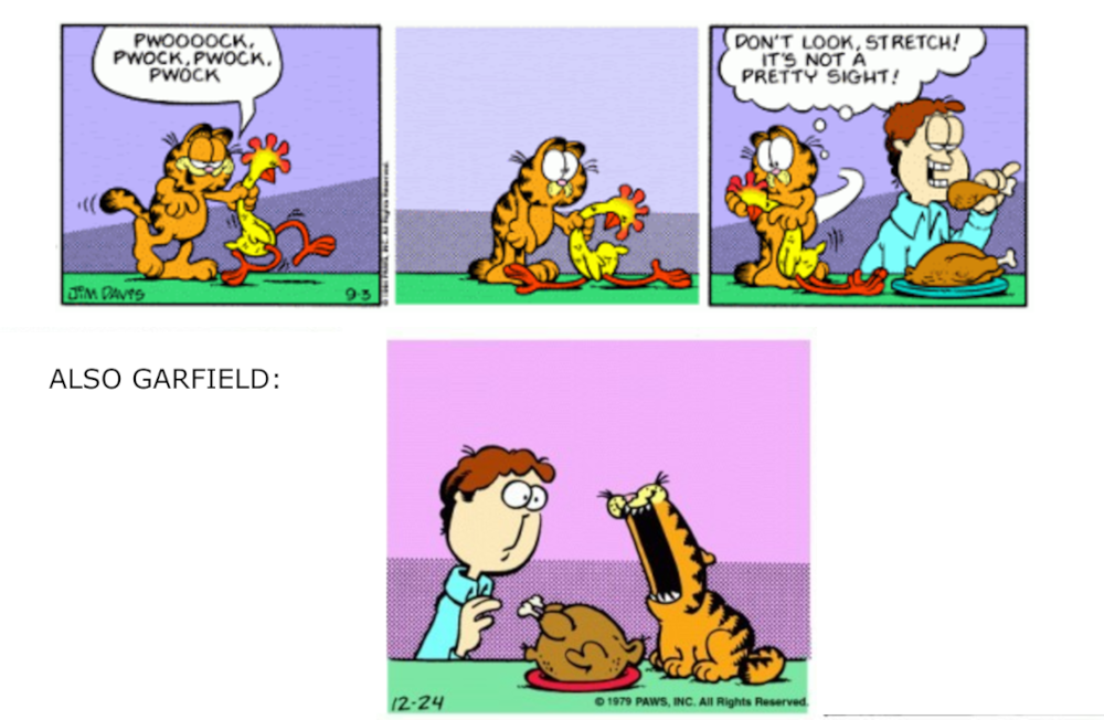 Garfield Cares About the Chicken?