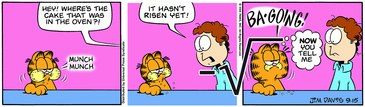 Minus Root Of Square Garfield