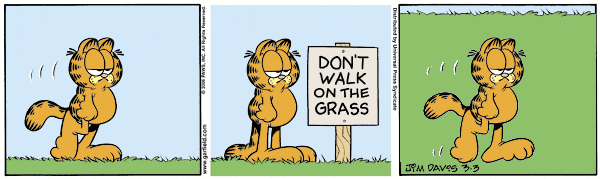 Subterranean Homesick Garfield