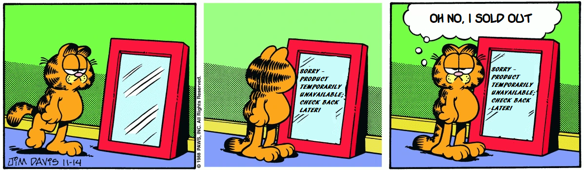 Garfield Suffers From Success
