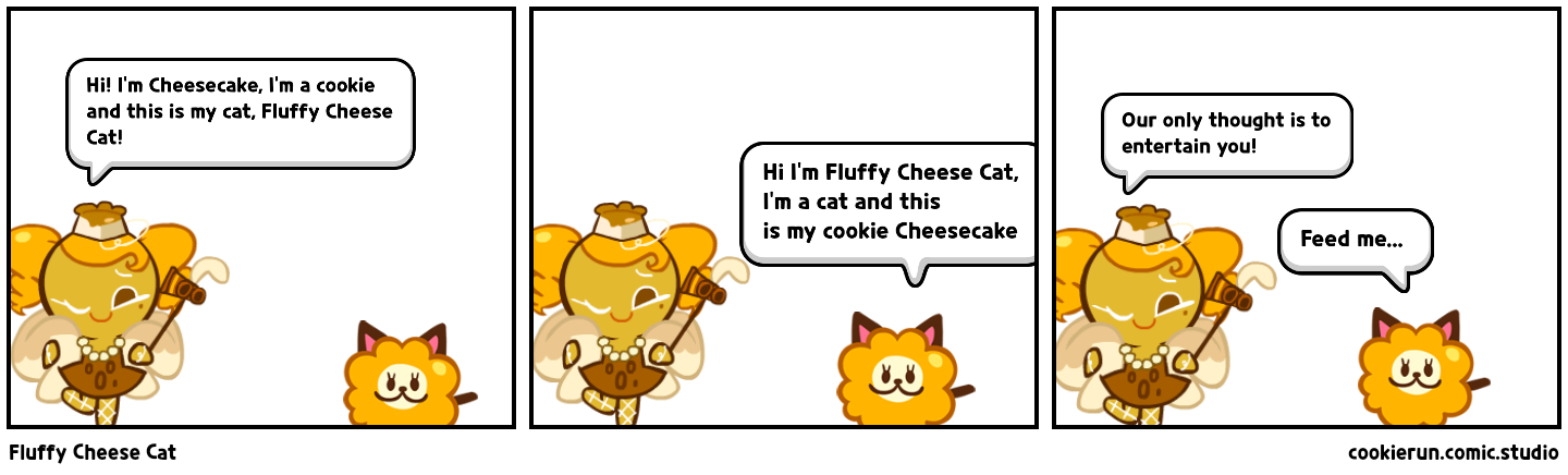 Fluffy Cheese Cat. 