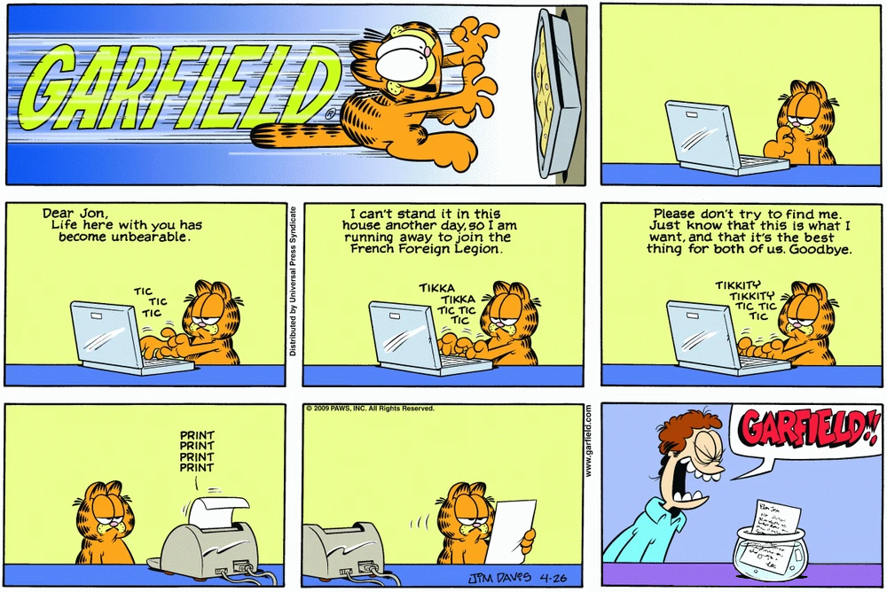 Garfield Minus Incriminating Evidence