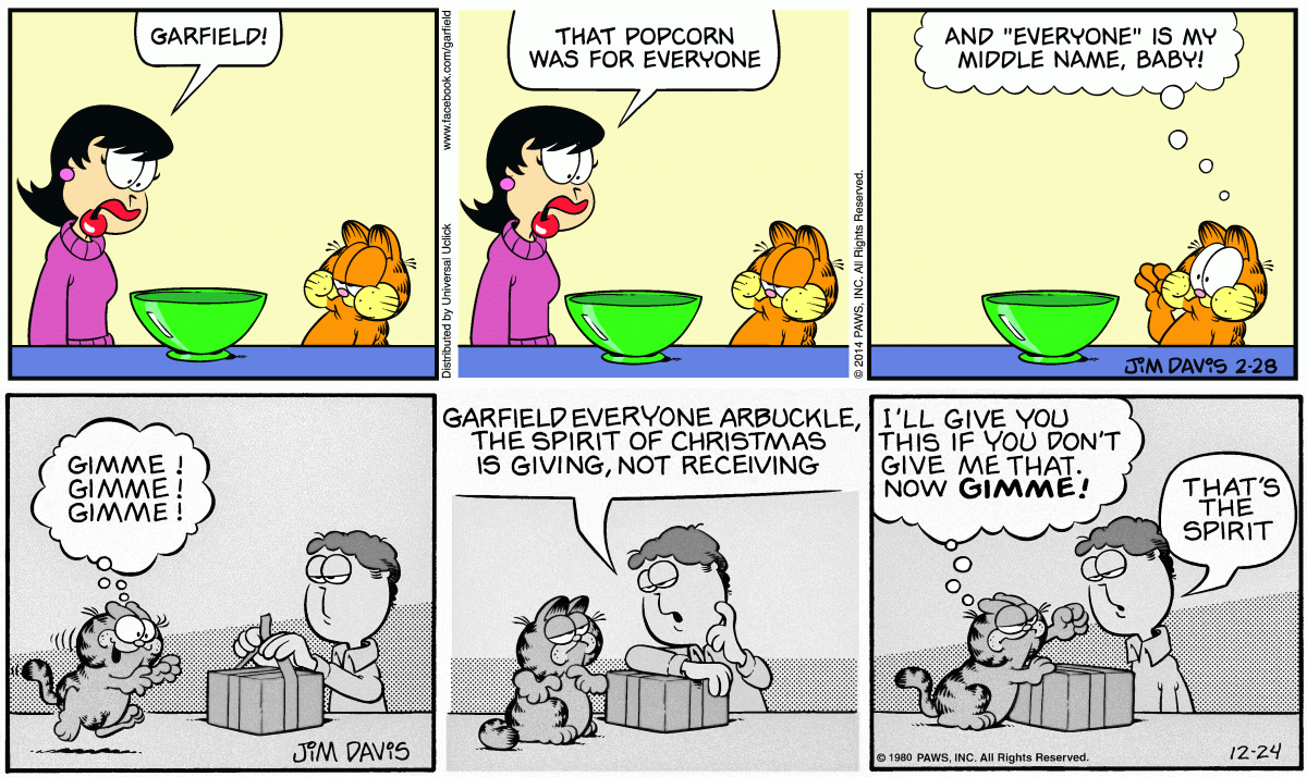 Garfield plus middle name