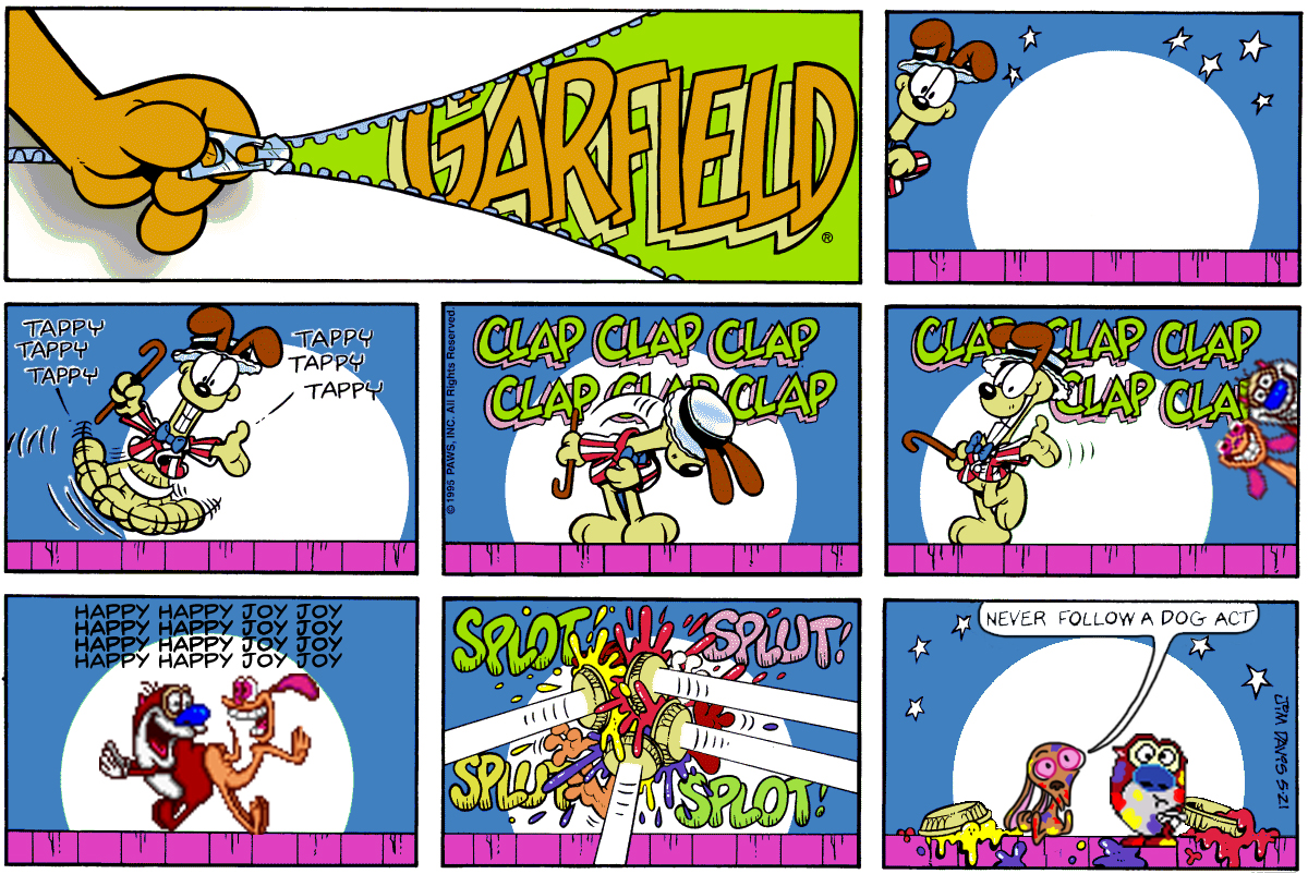 Garfield minus Garfield plus Ren and Stimpy