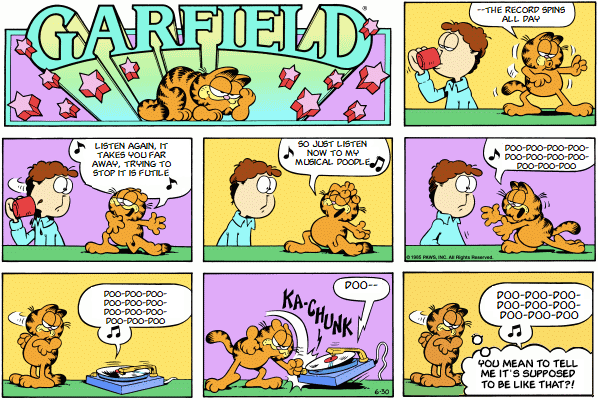 Garfield plus SpongeBob: earworm edition