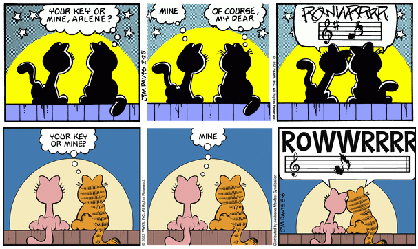 Spot the Differences Between Garfield and (Mostly) Arlene