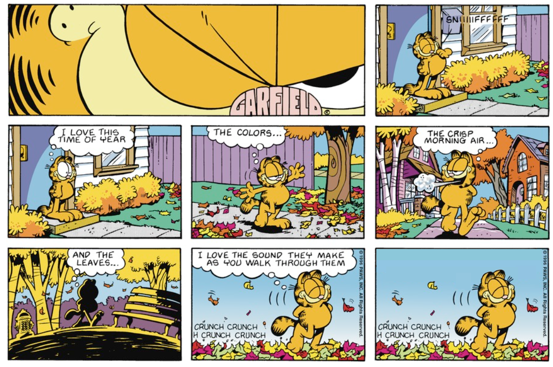 Garfield Just Likes Autumn