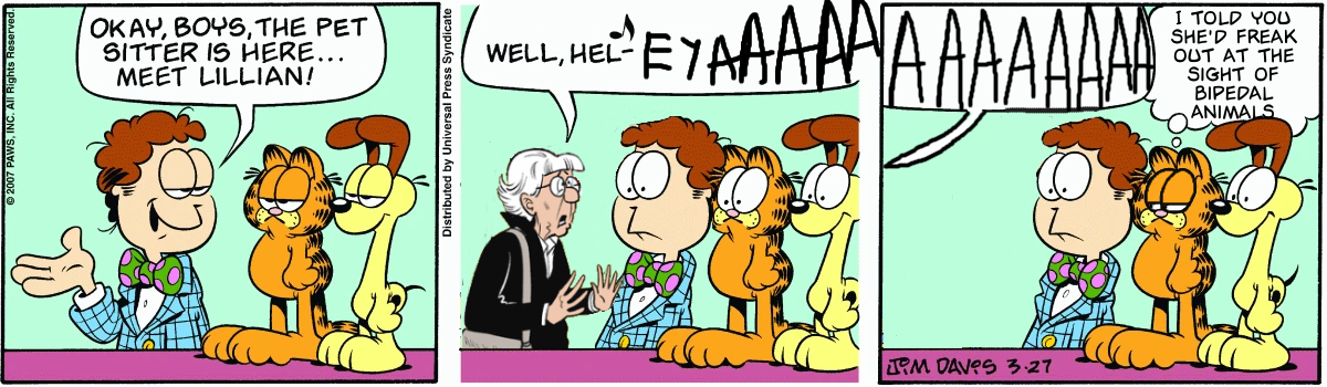 Garfield and Friends meet Lillian the Lizard