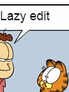Inhumanly lazy Garfield