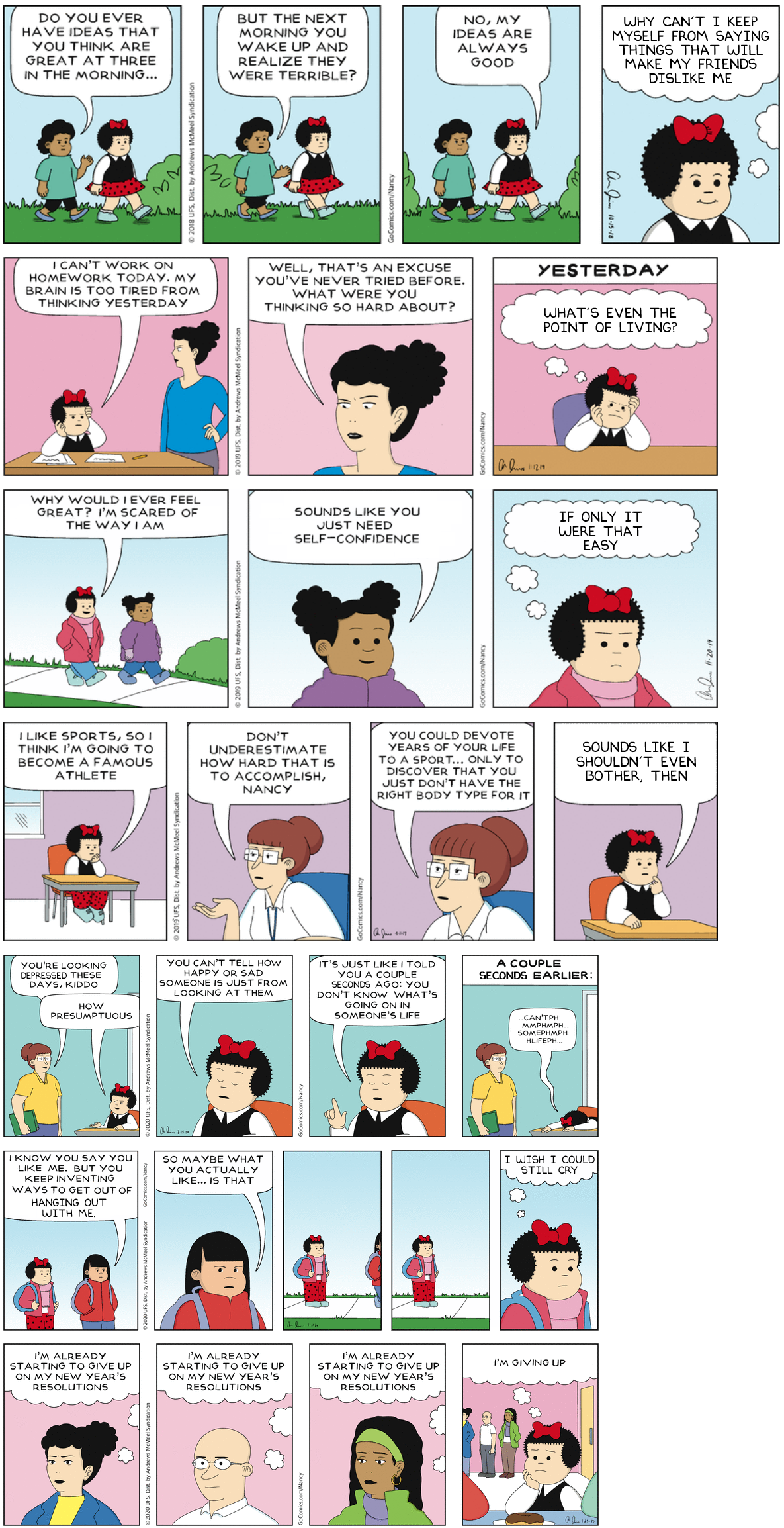 Nancy's Spiral into Depression, parts 4-10