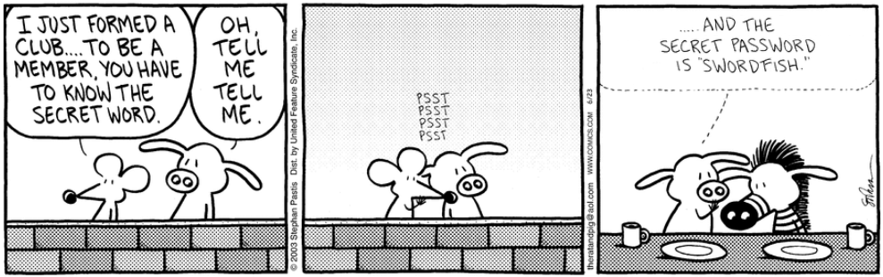 The password is 