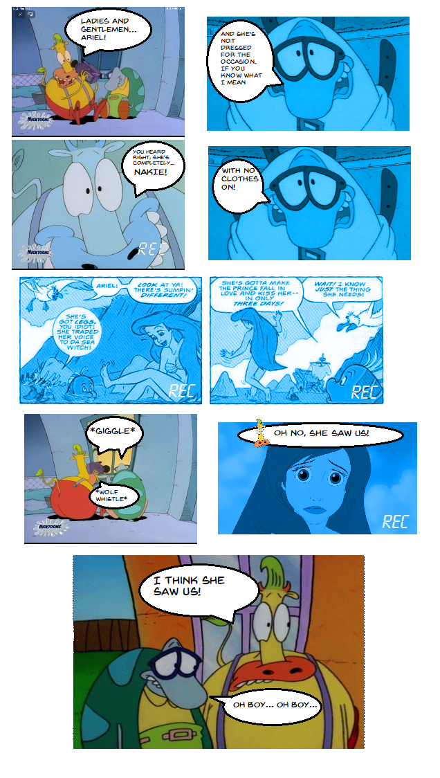 Filburt and Heffer watch The Little Mermaid