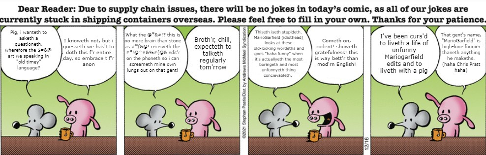 Rat and Pig Collaborate Once More