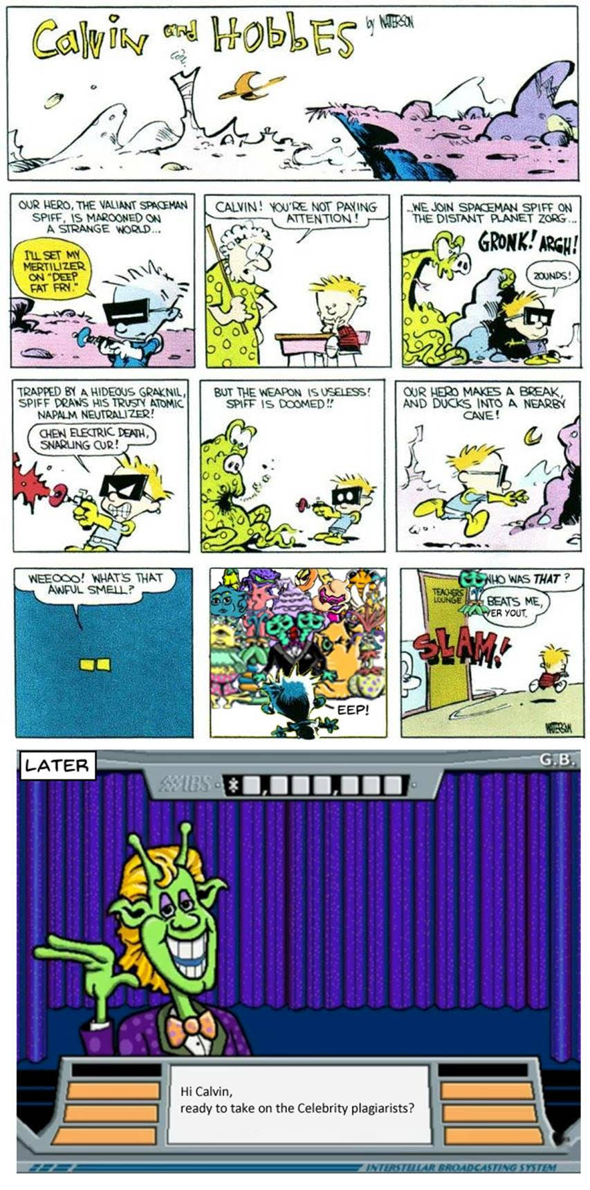 Calvin Joins Alien Tales