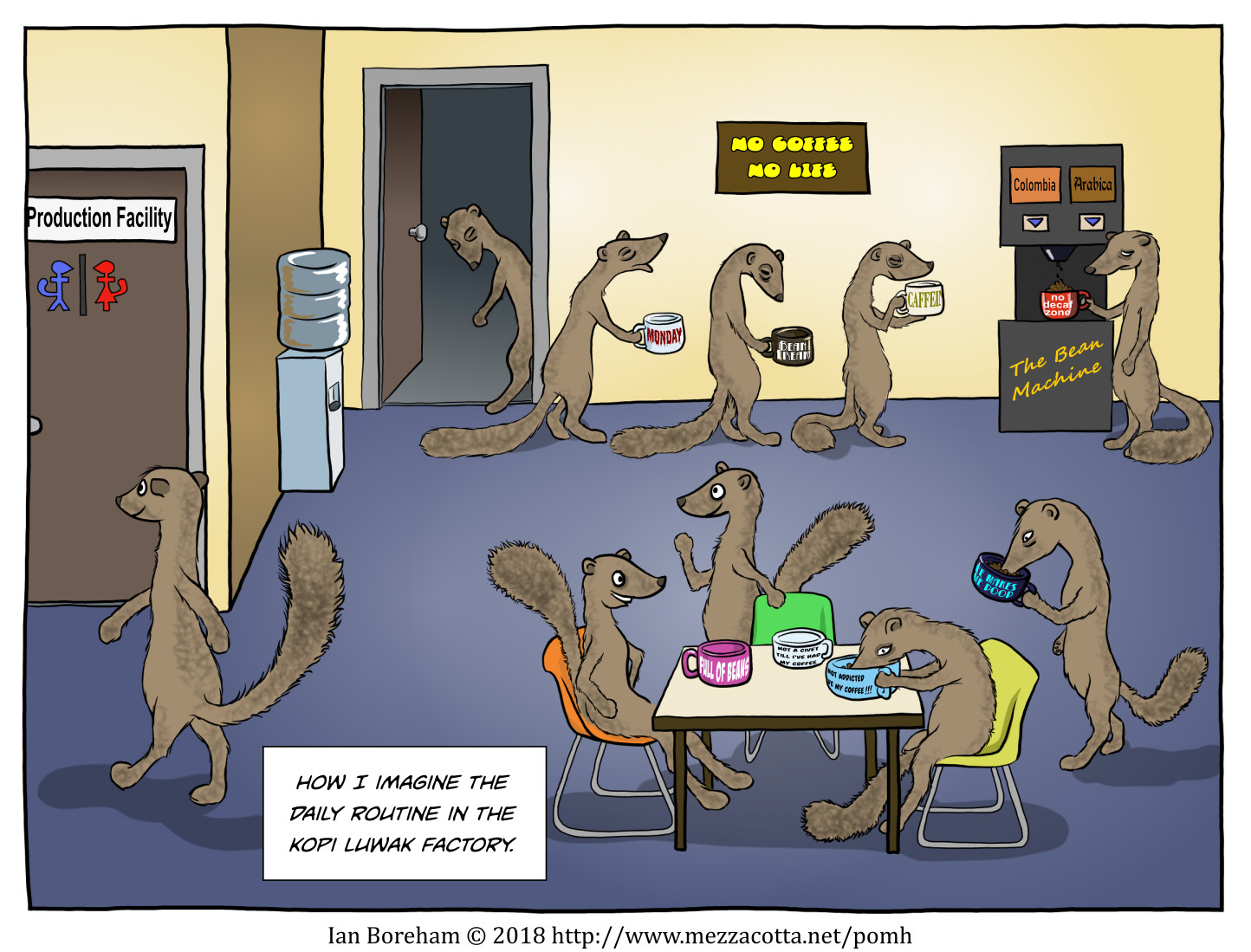 They practice evacuation every day.