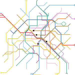Paris metro map
